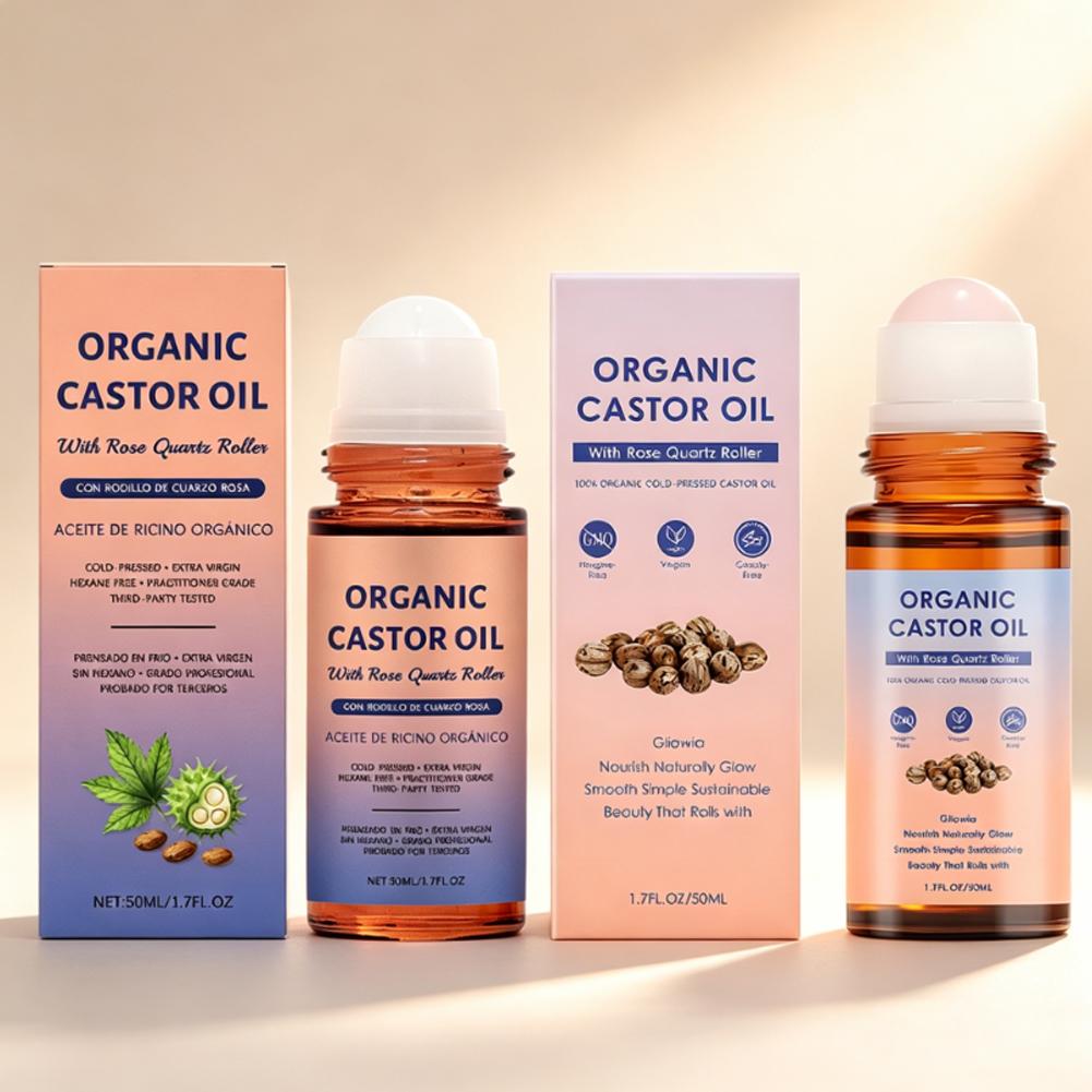 Hair Care Organic - Aceite de Ricino Orgánico con Rodillo